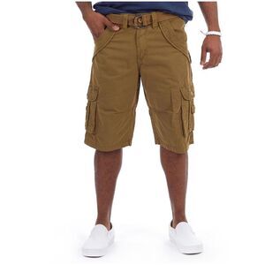 XRAY Mens Belted Double Pocket Casual Cargo Shorts, NWT